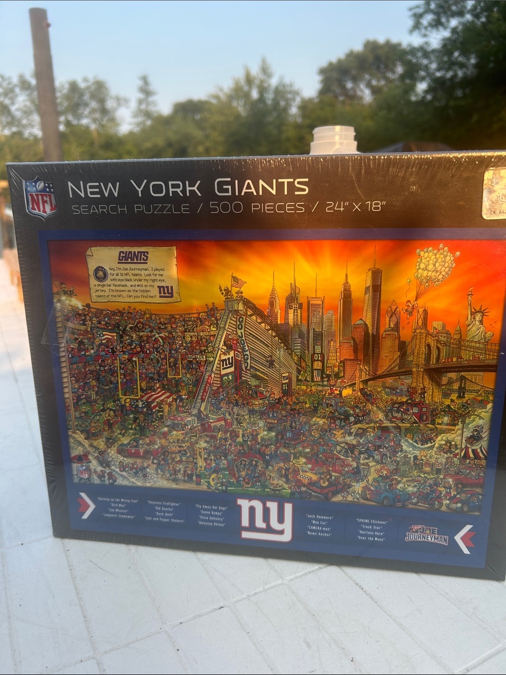NFL New York Giants Puzzle - Orange & Blue Artwork New In Sealed Box